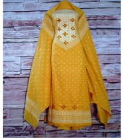 Batiqe Patron Embroidery Cotton Three Pis (PAT-107)